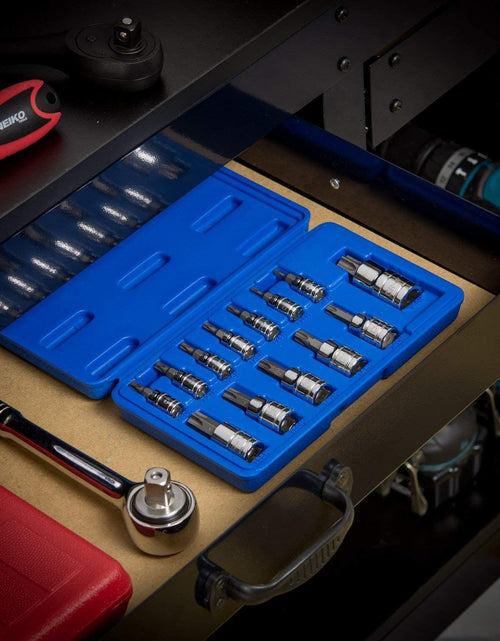 Load image into Gallery viewer, ® 10073A Tamper Proof Torx Bit Socket Set, T8 – T60, S2 Steel | 13-Piece Set
