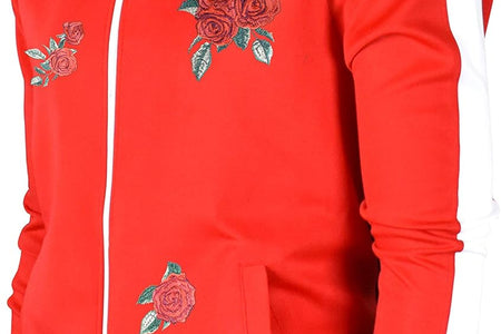 Mens Urban Hip Hop Premium Track Jacket - Slim Fit Side Taping Sportswear Urbanwear Streetwear Top