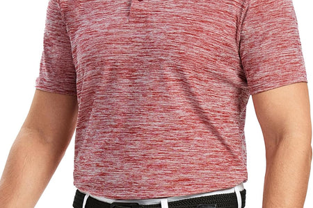 Mens Golf Shirt Moisture Wicking Quick-Dry Short Sleeve Casual Polo Shirts for Men