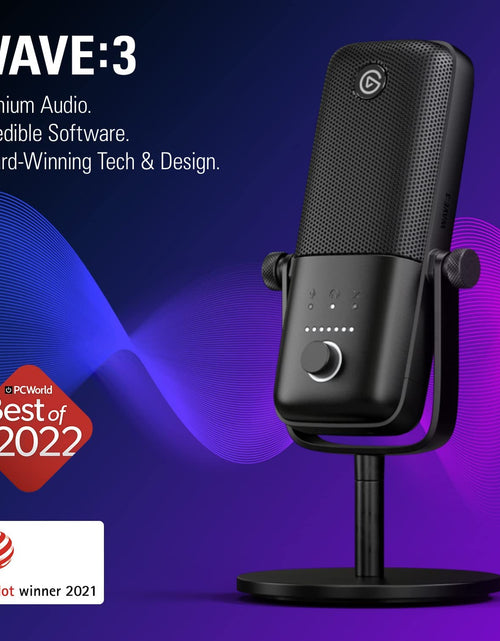 Load image into Gallery viewer, Wave:3 - Premium Studio Quality USB Condenser Microphone for Streaming, Podcast, Gaming and Home Office, Free Mixer Software, Sound Effect Plugins, Anti-Distortion, Plug ’N Play, for Mac, PC
