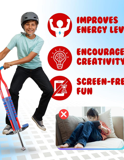 Load image into Gallery viewer, Pogo Stick for Kids - Pogo Sticks for Ages 9 and Up, 80 to 160 Lbs - Pro Sport Edition, Quality, Easy Grip, Pogostick for Hours of Wholesome Fun
