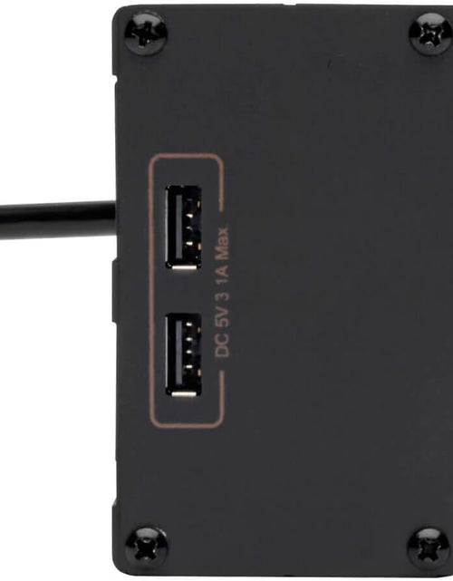 Load image into Gallery viewer, Isobar 6 Outlet Surge Protector Power Strip with 2 USB Charging Ports,10Ft Long Cord, Right-Angle Plug, Metal, 3840 Joules,Lifetime Limited Warranty &amp; $50K Insurance (Ibar6Ultrausbb)Black
