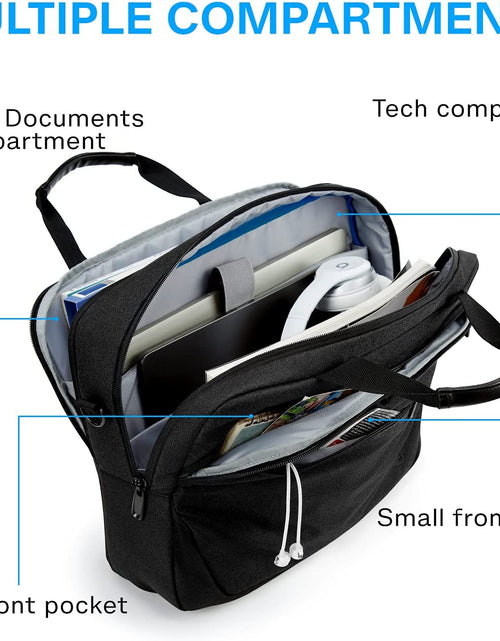 Load image into Gallery viewer, Laptop Bag, 15.6 Inch Briefcase Men, Lockable Computer Bag Work Bag, Water-Repellent Shoulder Messenger Bag Travel Office Business, Black
