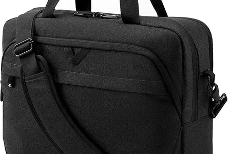 Laptop Bag, 15.6 Inch Briefcase Men, Lockable Computer Bag Work Bag, Water-Repellent Shoulder Messenger Bag Travel Office Business, Black