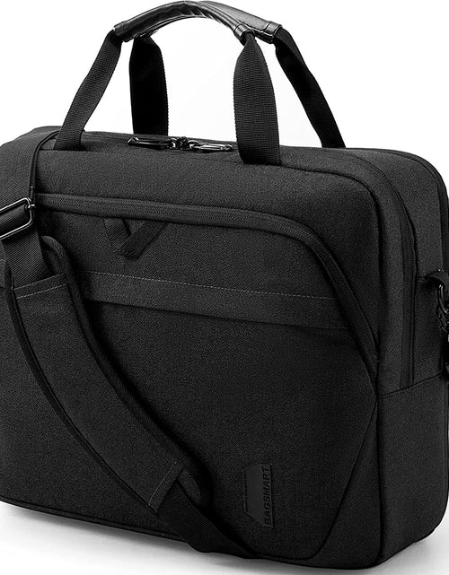 Load image into Gallery viewer, Laptop Bag, 15.6 Inch Briefcase Men, Lockable Computer Bag Work Bag, Water-Repellent Shoulder Messenger Bag Travel Office Business, Black
