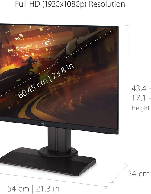 Load image into Gallery viewer, XG2431 24 Inch 1080P Gaming Monitor with 240Hz, 0.5Ms, Freesync Premium, NVIDIA G-Sync Compatible, Advanced Ergonomics, Eye Care, HDR400
