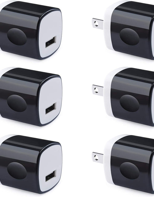 Load image into Gallery viewer, Wall Adapter, USB Wall Charger 6 Pack,  1A 5V Single Port USB Plugs Power Adapter Compatible Iphone 12 11 Xs XR X 8 7 6S 6, Samsung Galaxy A21 S10E S9 S8 Note 20 9 8 S7 Edge, G6, Google Pixel 4A
