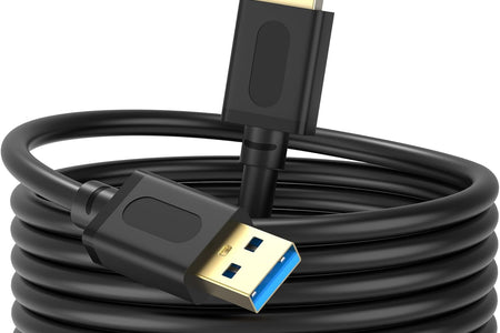 USB 3.0 a to a Male Cable 3Ft,Usb to USB Cable USB Male to Male Cable USB Cord with Gold-Plated Connector for Hard Drive Enclosures, DVD Player, Laptop Cooler (3Ft/1M)