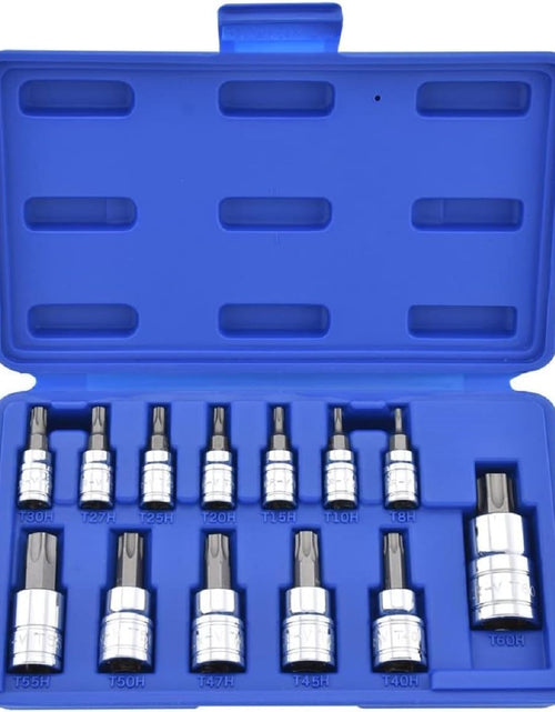 Load image into Gallery viewer, ® 10073A Tamper Proof Torx Bit Socket Set, T8 – T60, S2 Steel | 13-Piece Set
