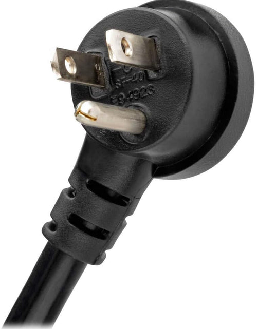 Load image into Gallery viewer, Isobar 6 Outlet Surge Protector Power Strip with 2 USB Charging Ports,10Ft Long Cord, Right-Angle Plug, Metal, 3840 Joules,Lifetime Limited Warranty &amp; $50K Insurance (Ibar6Ultrausbb)Black

