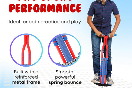 Pogo Stick for Kids - Pogo Sticks for Ages 9 and Up, 80 to 160 Lbs - Pro Sport Edition, Quality, Easy Grip, Pogostick for Hours of Wholesome Fun